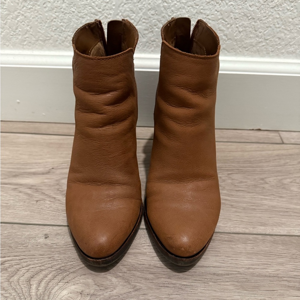 BP JETT HEELED BOOTIE, Brown, Size 6.5M
